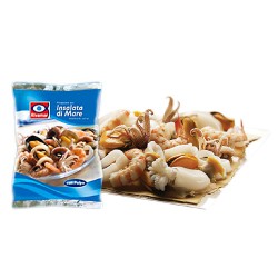 Fantasia frutti di mare con polpo