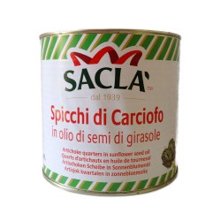 Carciofi spicchi in olio di semi di girasole