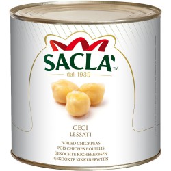 Ceci lessati in latta