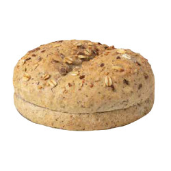 Pane bun rustico con semi