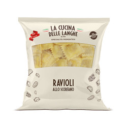 Ravioli quadrati di scorfano