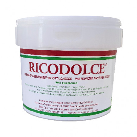 Ricotta pura pecora zuccherata secchiello