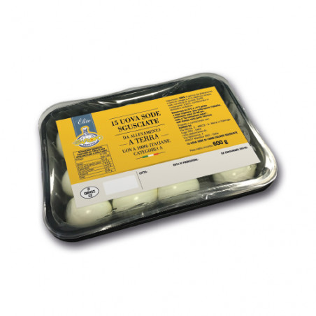 Uova sode sgusciate (allevate a terra)