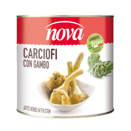 Carciofi con gambo in olio girasole