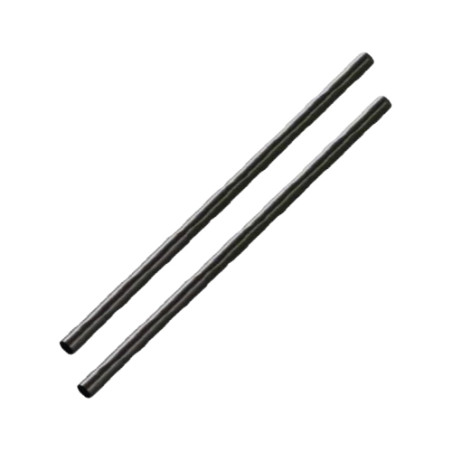Cannucce compostabili nere PLA 7 x 210 mm